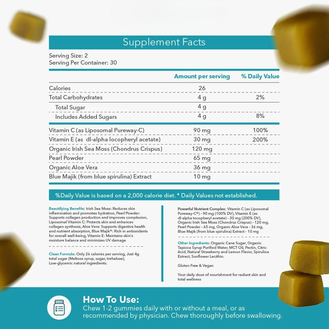 Pearl Powder & Sea Moss Gummies